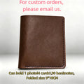 Personalized Pet Photo Embroidery Genuine Leather Wallet | Handmade Memory Gift for Pet Owners