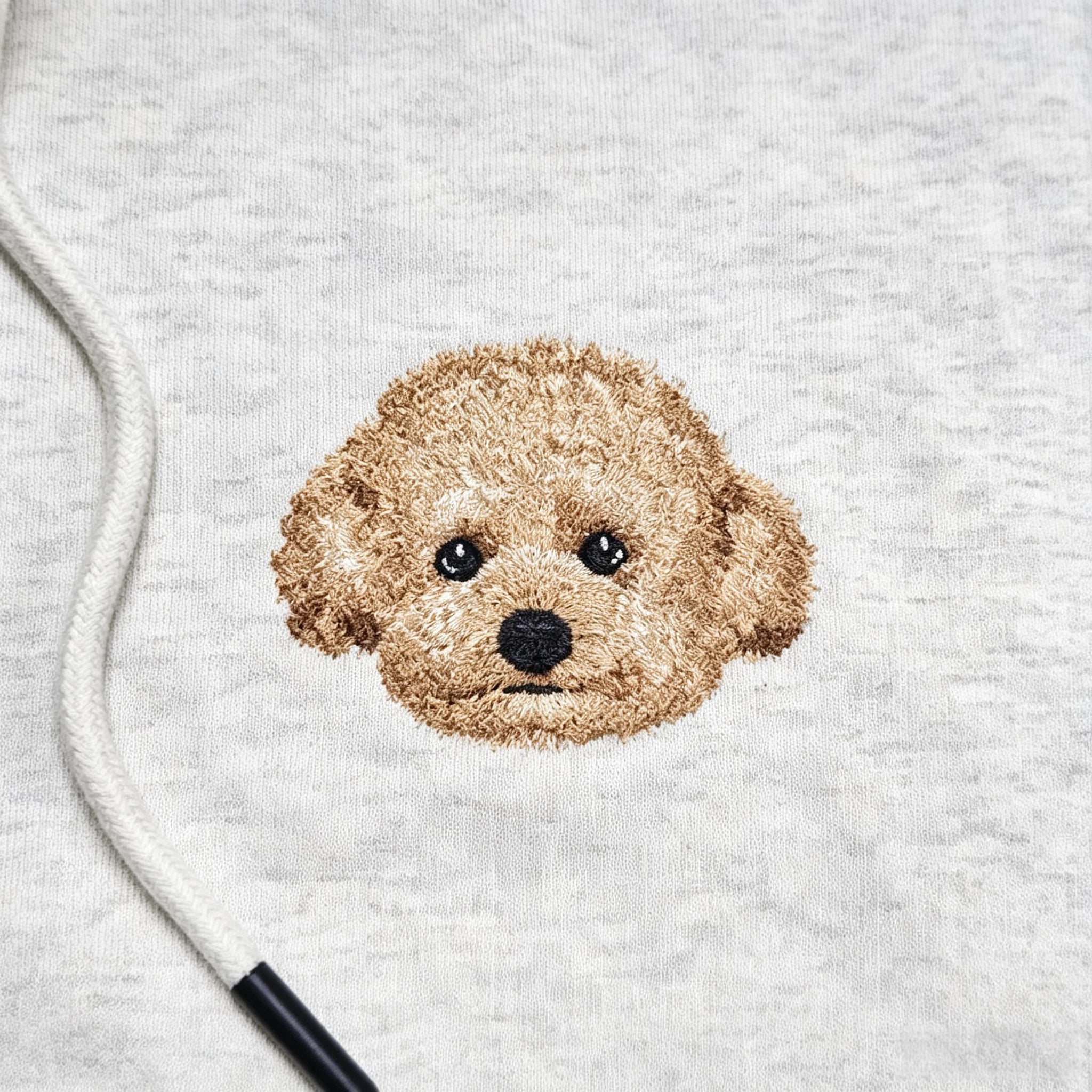 Classic Hoodie: A soft, warm cotton hoodie featuring a hand-stitched, custom pet embroidery made with love. It's the perfect gift for pet parents' birthdays or Christmas.