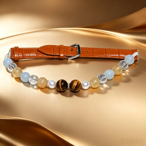 Colorful Natural Crystal Pet Collars | 4 Gemstone Shades For Cats & Small Dogs