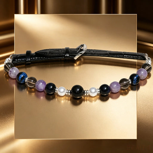 Colorful Natural Crystal Pet Collars | 4 Gemstone Shades For Cats & Small Dogs
