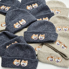 Classic Knit Beanie: Hand-Sewn Cat & Dog Portrait, Soft Stretchy Winter Pull-On Hat, Pet Memorial Accessory, Wear Your Furry Friend All Winter Long!
