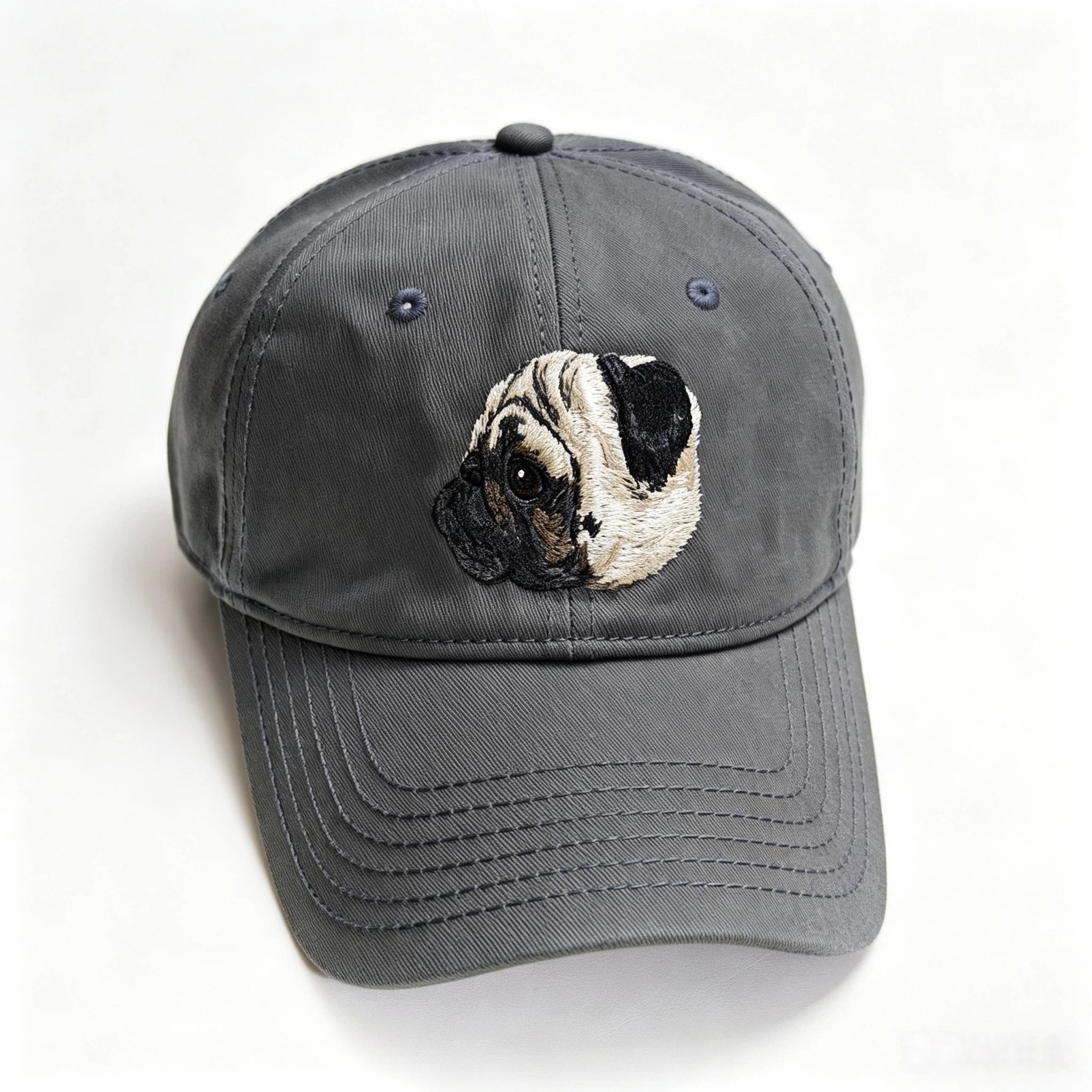 Classic Baseball Cap: Custom Pet Portrait Embroidery, Personalized Dad Hat with Cat & Dog Photos, Adjustable Vintage Casual Cap for Pet Lovers