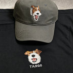 Classic Baseball Cap: Custom Pet Portrait Embroidery, Personalized Dad Hat with Cat & Dog Photos, Adjustable Vintage Casual Cap for Pet Lovers