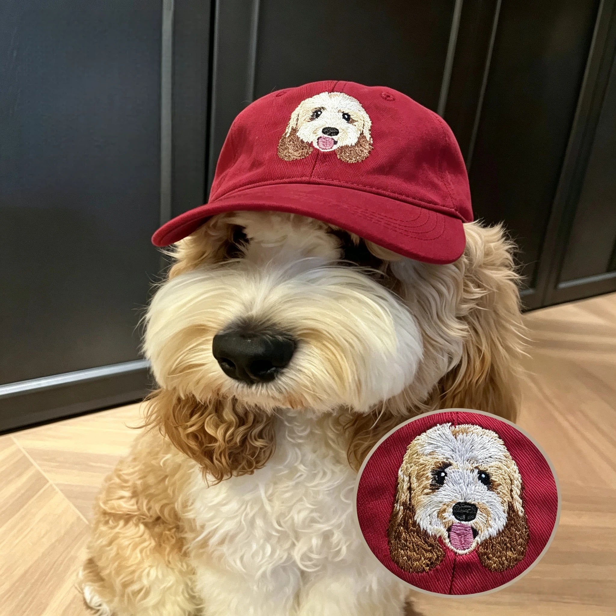 Classic Baseball Cap: Custom Pet Portrait Embroidery, Personalized Dad Hat with Cat & Dog Photos, Adjustable Vintage Casual Cap for Pet Lovers