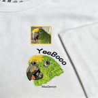 Classic Tee: Custom Pet Photo Embroidery Short Sleeve, Hand-Stitched Cat & Dog Portrait, 100% Cotton, Versatile Gift for Pet Lovers