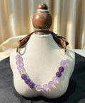 Amethyst Pet Collar & Owner Bracelet Set | Anxiety Relief, Stress Healing & Emotional Bonding