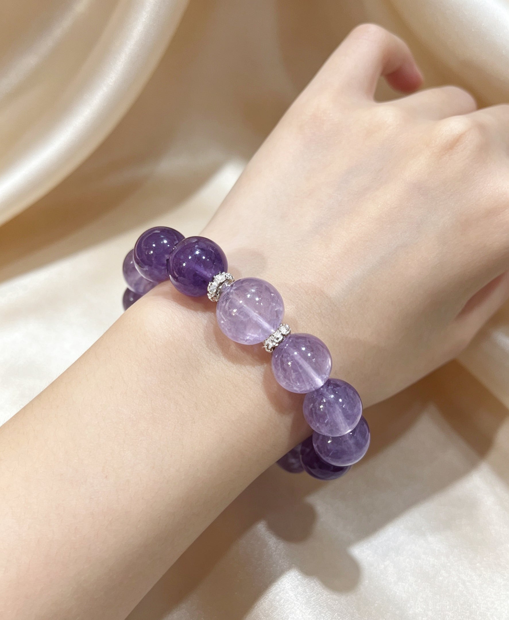 Amethyst Pet Collar & Owner Bracelet Set | Anxiety Relief, Stress Healing & Emotional Bonding