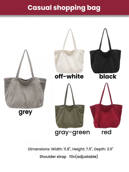 Casual shopping bag：Custom Pet Photo Embroidery, Versatile Multi-Color Women's Handbag, Large Capacity Everyday Shopping Shoulder Bag