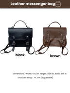Custom Leather Messenger Bag, Personalized Pet Portrait Crossbody Cambridge Bag： Hand-Stitched from Pet Photo, Exclusive Gift for Pet Lovers
