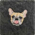 Washed Hoodie: Upload Your Cat or Dog Photo for a Custom Embroidered Hoodie, Hand-Sewn Pet Portrait Pullover