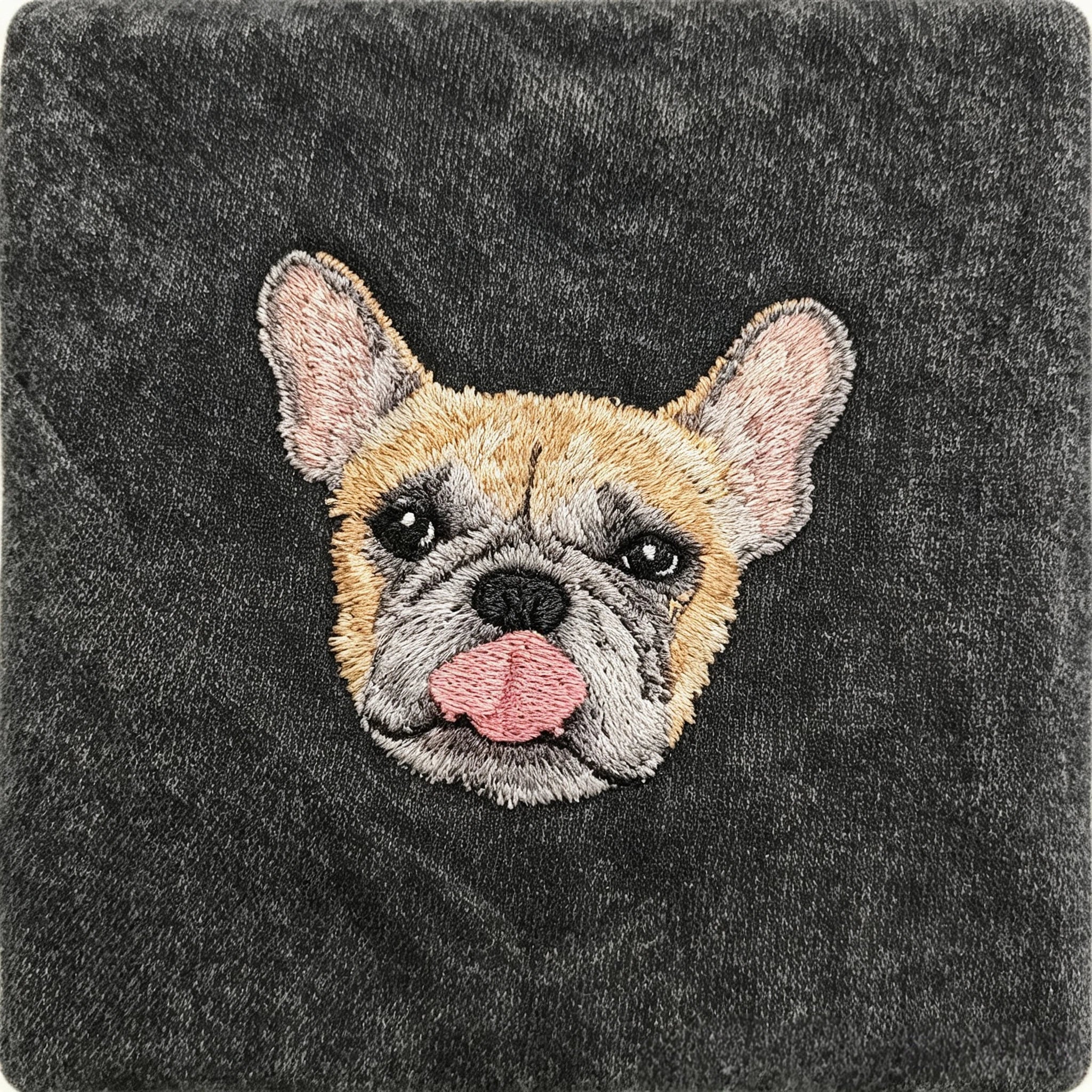 Washed Hoodie: Upload Your Cat or Dog Photo for a Custom Embroidered Hoodie, Hand-Sewn Pet Portrait Pullover