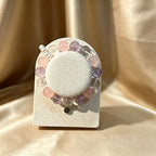 Pink Rose Quartz Amethyst Crystal Pet Collar & Owner Matching Bracelet Calming Healing Crystal Jewelry Set