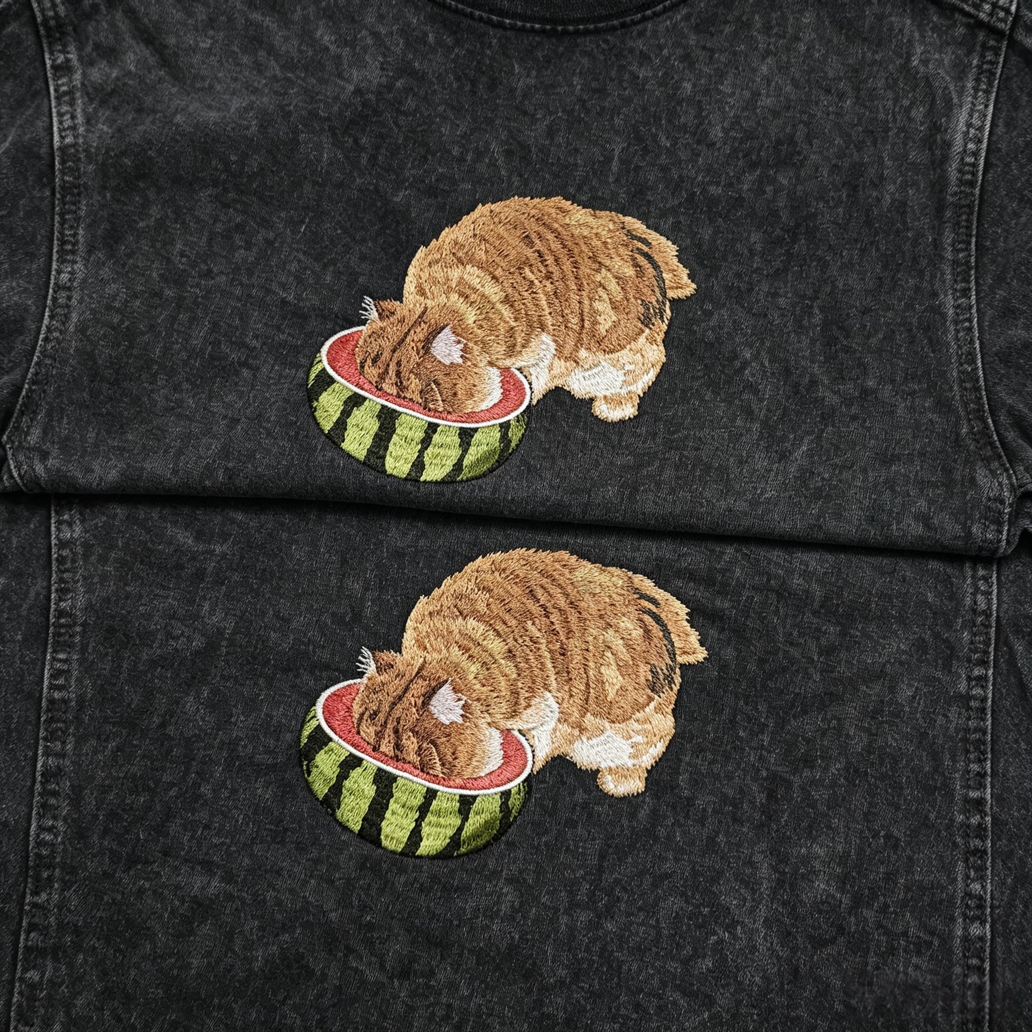Washed Hoodie: Upload Your Cat or Dog Photo for a Custom Embroidered Hoodie, Hand-Sewn Pet Portrait Pullover
