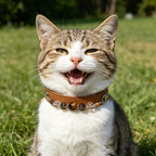 Healing Crystal Pet Collar | Adjustable Eco-Leather Dog & Cat Collar for Small/Medium Pets (4 Colors)