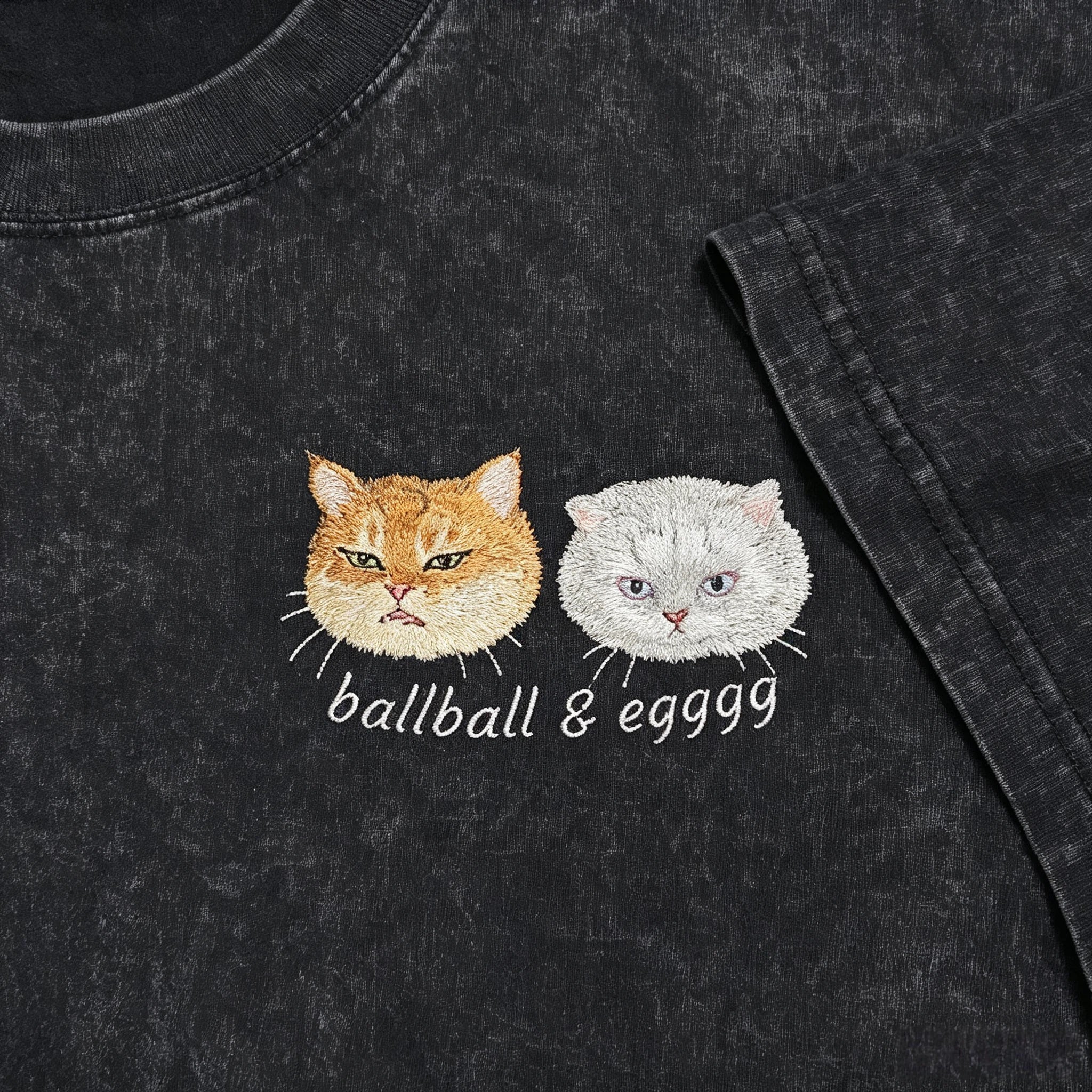 Vintage Washed T-Shirt: Upload your own cat or dog photo and add a custom name. A versatile everyday piece that lets you wear your two fur babies with you throughout the entire summer!