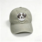 Classic Baseball Cap: Custom Pet Portrait Embroidery, Personalized Dad Hat with Cat & Dog Photos, Adjustable Vintage Casual Cap for Pet Lovers