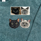 Vintage Washed T-Shirt: Upload your own cat or dog photo and add a custom name. A versatile everyday piece that lets you wear your two fur babies with you throughout the entire summer!